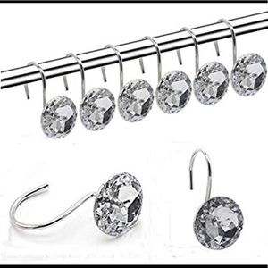 Shower Curtain Hooks Diamond Shape Shower Rings